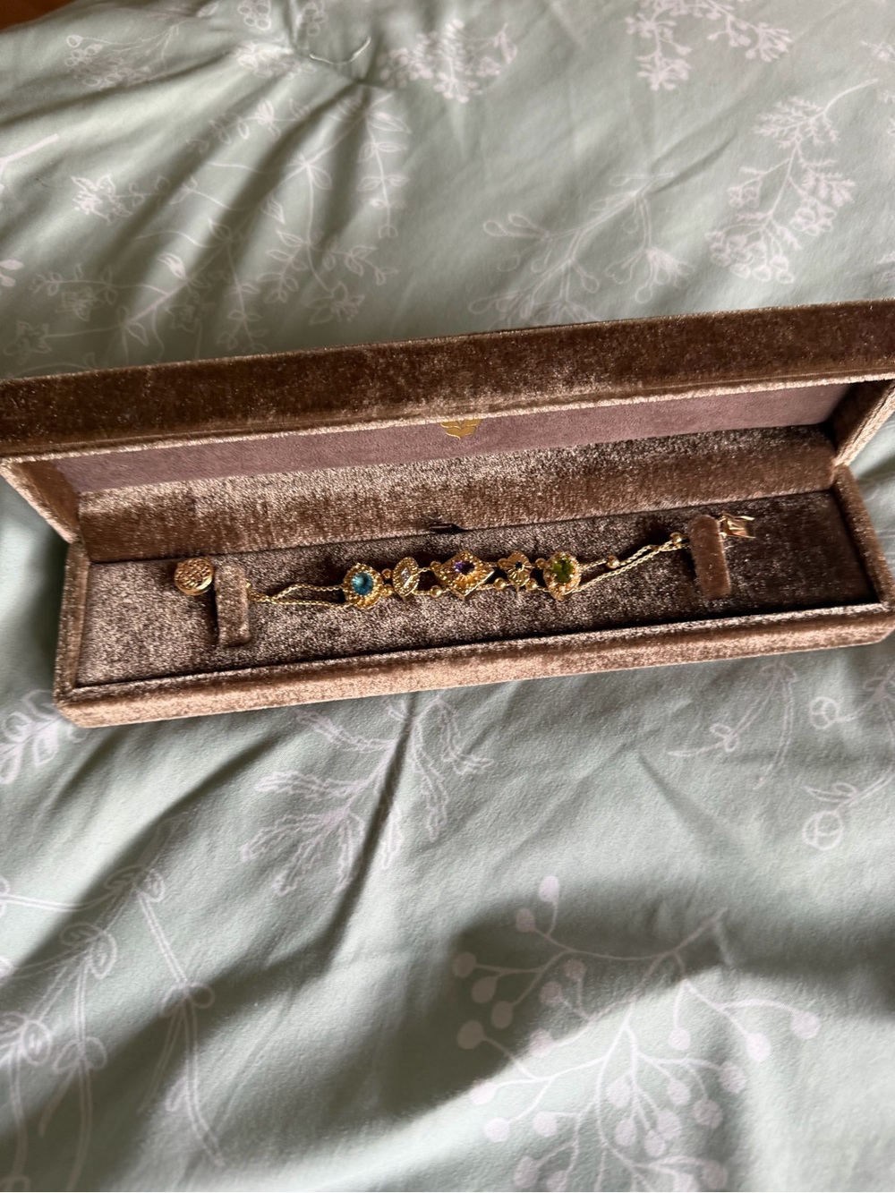 Vintage Pandora charm bracelet solid 14k gold